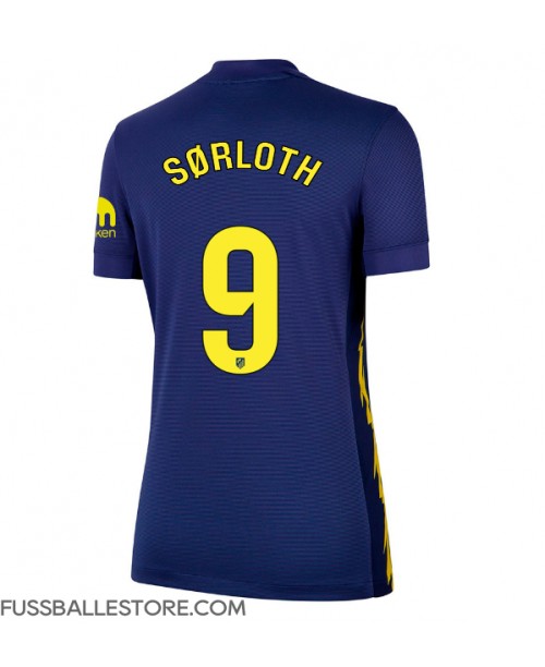 Günstige Atletico Madrid Alexander Sorloth #9 Auswärtstrikot Damen 2025-26 Kurzarm Günstige Atletico Madrid Alexander Sorloth #9 Auswärtstrikot Damen 2025-26 Kurzarm